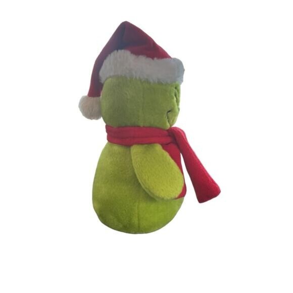 Dr. Seuss Aurora Grinch Plush Toy With Santa Hat & Red Scarf - Picture 5 of 5